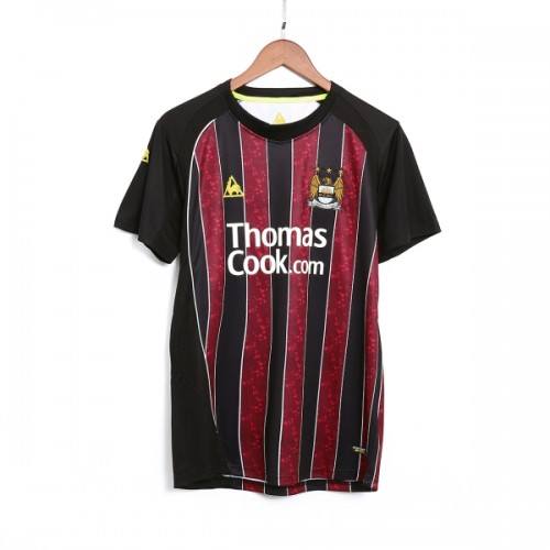 Fotballtrøye Manchester City 2008-09 Bortedrakt Retro Kortermet Fotballtrøye Manchester City 2008-09 Bortedrakt Retro Kortermet