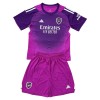 Fotballtrøye Arsenal Keeper 2025-26 Kortermet Lilla - Barn(+ Shorts)