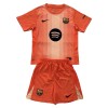 Fotballtrøye FC Barcelona Keeper 2025-26 Kortermet Oransje - Barn(+ Shorts)