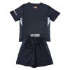 Fotballtrøye FC Barcelona Keeper 2025-26 Kortermet Svart - Barn(+ Shorts)