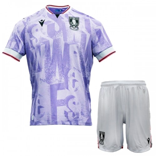 Fotballtrøye Sheffield Wednesday Bortedrakt 2025-26 Kortermet - Barn(+ Shorts) Fotballtrøye Sheffield Wednesday Bortedrakt 2025-26 Kortermet - Barn(+ Shorts)