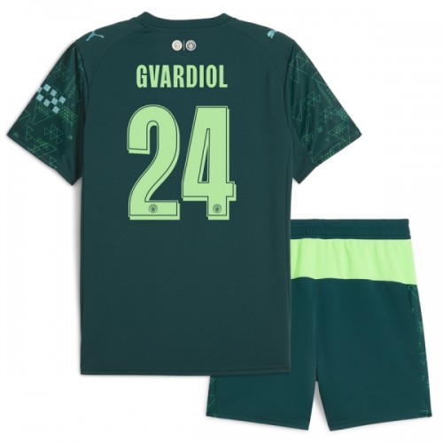 Fotballtrøye Manchester City Gvardiol 24 Fjerdedrakt EA Sport 2025-26 Kortermet - Barn(+ Shorts) Fotballtrøye Manchester City Gvardiol 24 Fjerdedrakt EA Sport 2025-26 Kortermet - Barn(+ Shorts)