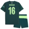 Fotballtrøye Manchester City Rodrigo 16 Fjerdedrakt EA Sport 2025-26 Kortermet - Barn(+ Shorts)