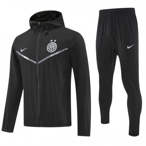 Inter Milan Trenings Hettejakke 2025-26 Svart Inter Milan Trenings Hettejakke 2025-26 Svart