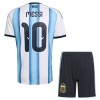 Fotballtrøye Argentina Messi 10 Hjemmedrakt VM 2026 Kortermet - Barn(+ Shorts) Fotballtrøye Argentina Messi 10 Hjemmedrakt VM 2026 Kortermet - Barn(+ Shorts)