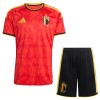 Fotballtrøye Belgia Hjemmedrakt VM 2026 Kortermet - Barn(+ Shorts) Fotballtrøye Belgia Hjemmedrakt VM 2026 Kortermet - Barn(+ Shorts)