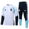 Argentina Trenings Collegegenser Kvart-Zip 2026-27 Hvit