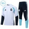 Argentina Trenings Collegegenser Kvart-Zip 2026-27 Hvit - Barn