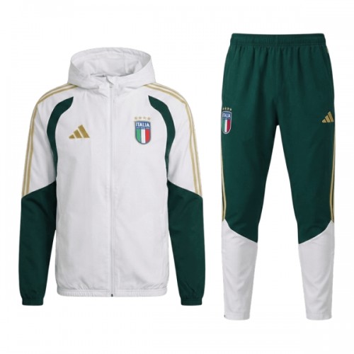 Italia Trenings Hettejakke 2026-27 Hvit Italia Trenings Hettejakke 2026-27 Hvit