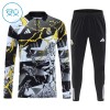 Real Madrid Marvel Trenings Collegegenser Kvart-Zip 2026-27 Svart - Barn