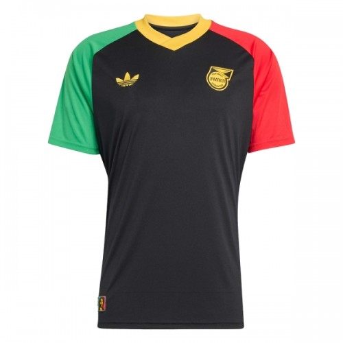 Fotballtrøye Jamaica Pre-Match VM 2026 Kortermet Svart Fotballtrøye Jamaica Pre-Match VM 2026 Kortermet Svart