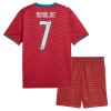 Fotballtrøye Portugal Ronaldo 7 Hjemmedrakt VM 2026 Kortermet - Barn(+ Shorts)