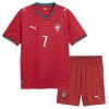 Fotballtrøye Portugal Ronaldo 7 Hjemmedrakt VM 2026 Kortermet - Barn(+ Shorts)
