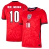 Fotballtrøye England Bellingham 10 Bortedrakt VM 2026 Kortermet