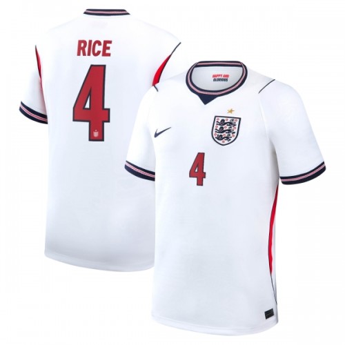 Fotballtrøye England Rice 4 Hjemmedrakt VM 2026 Kortermet Fotballtrøye England Rice 4 Hjemmedrakt VM 2026 Kortermet