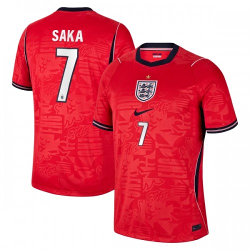 Fotballtrøye England Saka 7 Bortedrakt VM 2026 Kortermet Fotballtrøye England Saka 7 Bortedrakt VM 2026 Kortermet