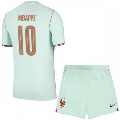 Fotballtrøye Frankrike Mbappé 10 Bortedrakt VM 2026 Kortermet - Barn(+ Shorts) Fotballtrøye Frankrike Mbappé 10 Bortedrakt VM 2026 Kortermet - Barn(+ Shorts)