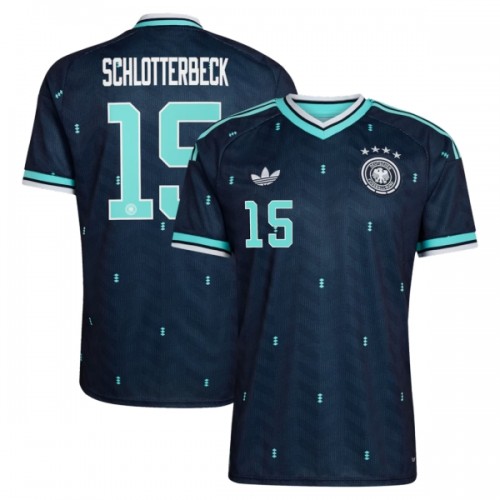 Fotballtrøye Tyskland N. Schlotterbeck 15 Bortedrakt VM 2026 Kortermet Fotballtrøye Tyskland N. Schlotterbeck 15 Bortedrakt VM 2026 Kortermet