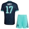 Fotballtrøye Tyskland Wirtz 17 Bortedrakt VM 2026 Kortermet - Barn(+ Shorts)