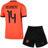 Fotballtrøye Nederland Reijnders 14 Hjemmedrakt VM 2026 Kortermet - Barn(+ Shorts)