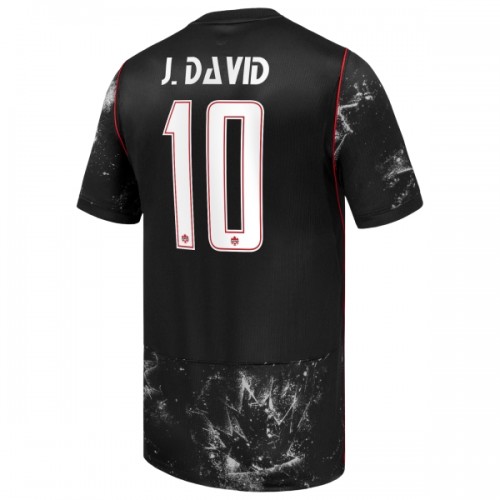 Fotballtrøye Canada J. David 10 Bortedrakt VM 2026 Kortermet Fotballtrøye Canada J. David 10 Bortedrakt VM 2026 Kortermet