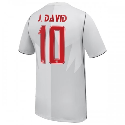 Fotballtrøye Canada J. David 10 Tredjedrakt VM 2026 Kortermet Fotballtrøye Canada J. David 10 Tredjedrakt VM 2026 Kortermet