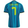 Fotballtrøye Colombia Luis Diaz 7 Bortedrakt VM 2026 Kortermet