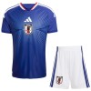 Fotballtrøye Japan Hjemmedrakt VM 2026 Kortermet - Barn(+ Shorts) Fotballtrøye Japan Hjemmedrakt VM 2026 Kortermet - Barn(+ Shorts)