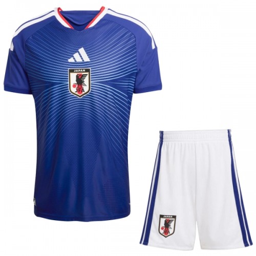 Fotballtrøye Japan Hjemmedrakt VM 2026 Kortermet - Barn(+ Shorts) Fotballtrøye Japan Hjemmedrakt VM 2026 Kortermet - Barn(+ Shorts)