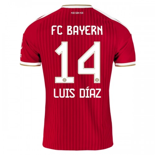 Fotballtrøye FC Bayern München Luis Diaz 14 Hjemmedrakt 2026-27 Kortermet Fotballtrøye FC Bayern München Luis Diaz 14 Hjemmedrakt 2026-27 Kortermet