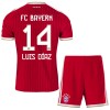Fotballtrøye FC Bayern München Luis Diaz 14 Hjemmedrakt 2026-27 Kortermet - Barn(+ Shorts)
