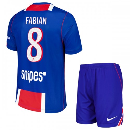Fotballtrøye Paris Saint-Germain Fabian 8 Hjemmedrakt 2026-27 Kortermet - Barn(+ Shorts) Fotballtrøye Paris Saint-Germain Fabian 8 Hjemmedrakt 2026-27 Kortermet - Barn(+ Shorts)