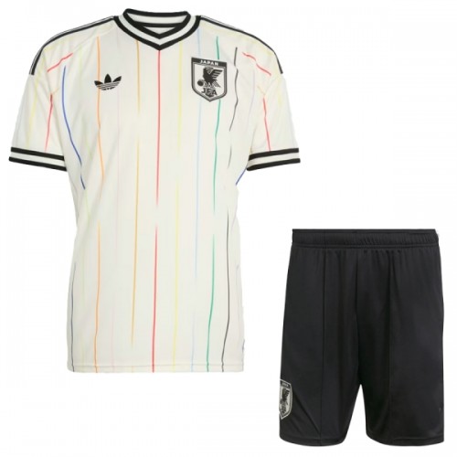 Fotballtrøye Japan Bortedrakt VM 2026 Kortermet - Barn(+ Shorts) Fotballtrøye Japan Bortedrakt VM 2026 Kortermet - Barn(+ Shorts)