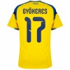 Fotballtrøye Sverige Gyokeres 17 Hjemmedrakt VM 2026 Kortermet