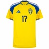 Fotballtrøye Sverige Gyokeres 17 Hjemmedrakt VM 2026 Kortermet