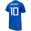 Fotballtrøye Kroatia Modrić 10 Bortedrakt VM 2026 Kortermet