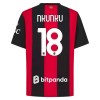 Fotballtrøye AC Milan Nkunku 18 Hjemmedrakt 2026-27 Kortermet Fotballtrøye AC Milan Nkunku 18 Hjemmedrakt 2026-27 Kortermet