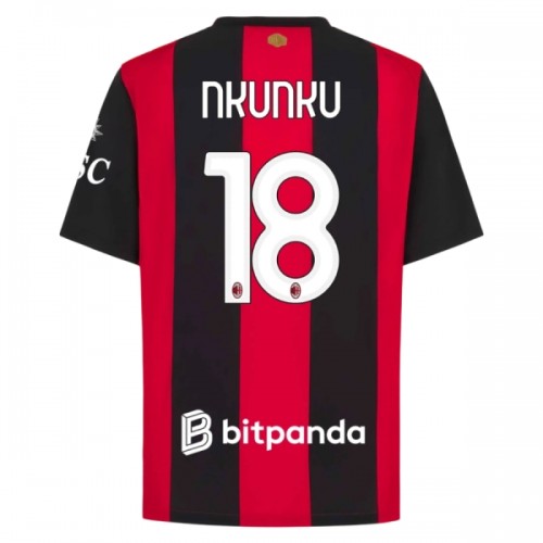 Fotballtrøye AC Milan Nkunku 18 Hjemmedrakt 2026-27 Kortermet Fotballtrøye AC Milan Nkunku 18 Hjemmedrakt 2026-27 Kortermet