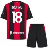 Fotballtrøye AC Milan Nkunku 18 Hjemmedrakt 2026-27 Kortermet - Barn(+ Shorts)