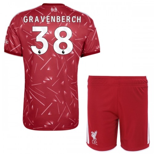 Fotballtrøye Liverpool Gravenberch 38 Hjemmedrakt 2026-27 Kortermet - Barn(+ Shorts) Fotballtrøye Liverpool Gravenberch 38 Hjemmedrakt 2026-27 Kortermet - Barn(+ Shorts)