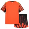 Fotballtrøye Manchester City Keeper Tredjedrakt 2026-27 Kortermet Oransje - Barn(+ Shorts)