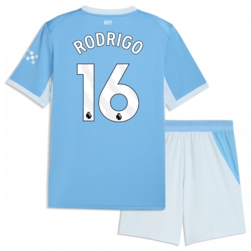 Fotballtrøye Manchester City Rodrigo 16 Hjemmedrakt 2026-27 Kortermet - Barn(+ Shorts) Fotballtrøye Manchester City Rodrigo 16 Hjemmedrakt 2026-27 Kortermet - Barn(+ Shorts)