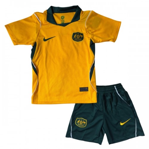 Fotballtrøye Australia Hjemmedrakt VM 2026 Kortermet - Barn(+ Shorts) Fotballtrøye Australia Hjemmedrakt VM 2026 Kortermet - Barn(+ Shorts)