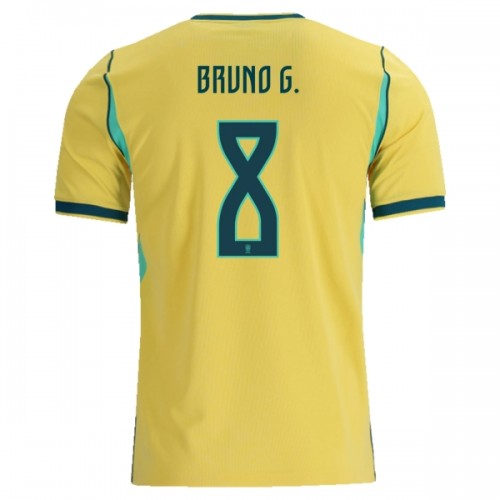 Fotballtrøye Brasil Bruno Guimaraes 8 Hjemmedrakt VM 2026 Kortermet Fotballtrøye Brasil Bruno Guimaraes 8 Hjemmedrakt VM 2026 Kortermet