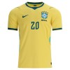 Fotballtrøye Brasil Estevao 20 Hjemmedrakt VM 2026 Kortermet