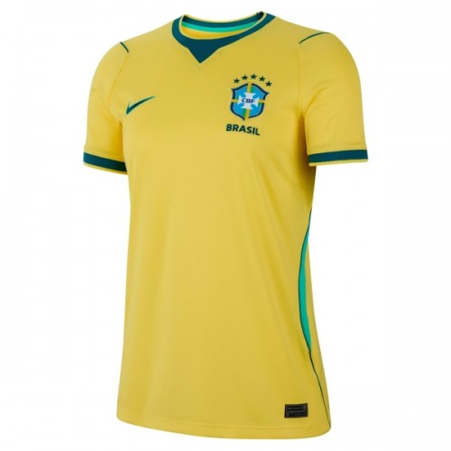 Fotballtrøye Brasil Hjemmedrakt VM 2026 Kortermet - Damer Fotballtrøye Brasil Hjemmedrakt VM 2026 Kortermet - Damer