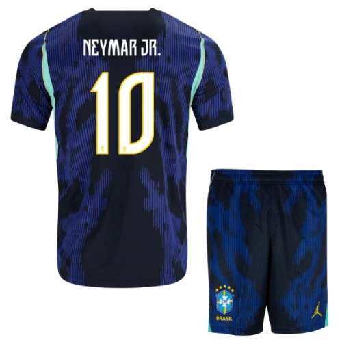 Fotballtrøye Brasil Neymar JR 10 Bortedrakt VM 2026 Kortermet - Barn(+ Shorts) Fotballtrøye Brasil Neymar JR 10 Bortedrakt VM 2026 Kortermet - Barn(+ Shorts)