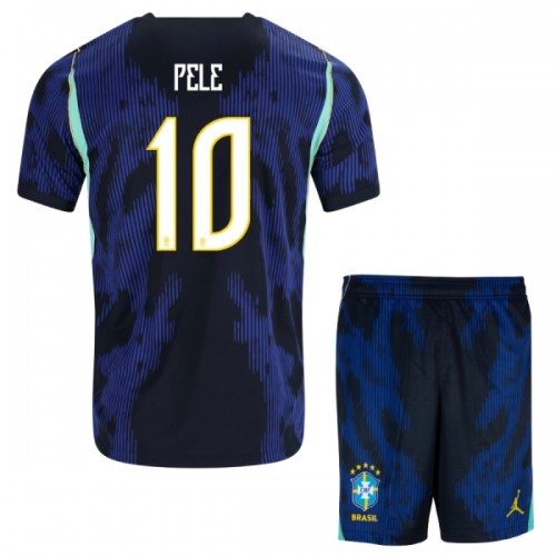 Fotballtrøye Brasil Pele 10 Bortedrakt VM 2026 Kortermet - Barn(+ Shorts) Fotballtrøye Brasil Pele 10 Bortedrakt VM 2026 Kortermet - Barn(+ Shorts)