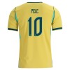 Fotballtrøye Brasil Pele 10 Hjemmedrakt VM 2026 Kortermet Fotballtrøye Brasil Pele 10 Hjemmedrakt VM 2026 Kortermet