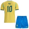 Fotballtrøye Brasil Pele 10 Hjemmedrakt VM 2026 Kortermet - Barn(+ Shorts) Fotballtrøye Brasil Pele 10 Hjemmedrakt VM 2026 Kortermet - Barn(+ Shorts)